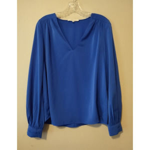 Ava & Esme Long Sleeve Blue Blouse Size Medium